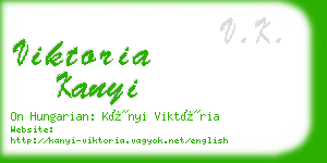 viktoria kanyi business card